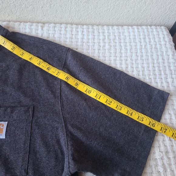 Carhartt Loose Fit Gray Short Sleeve Shirt Mens Size L - Picture 4 of 6
